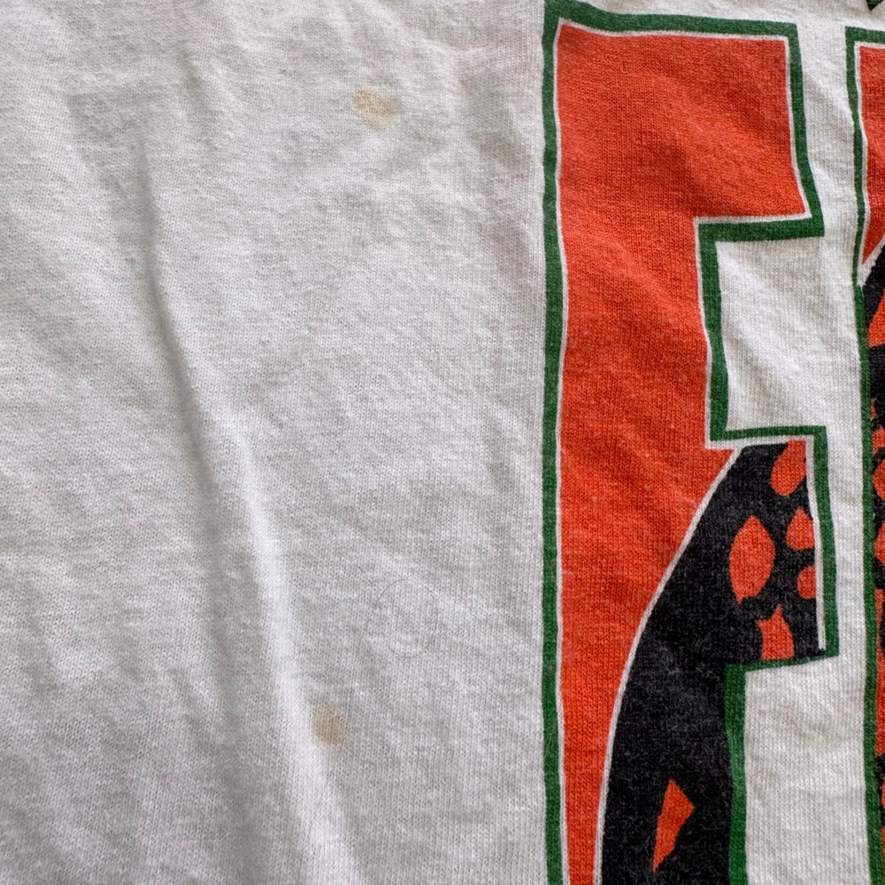 Vintage Florida A&M University FAMU Rattlers White Graphic T-Shirt Mens 2XL - Picture 5 of 8